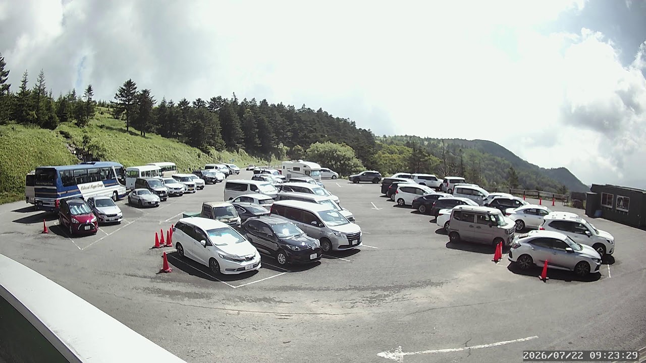 美ヶ原高原・長和町町営駐車場（山本小屋ふる里館前）ライブカメラ