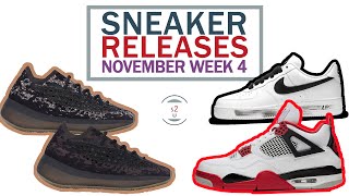 November 2020 Sneaker Releases Week 4 || G-Dragon Air Force 1, Jordan 4 Fire Red, Yeezy 380 Onyx