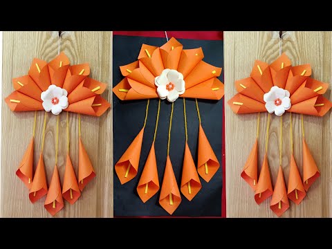 Làm hoa giấy trang trí tường, phòng khách / Wall decor craft idea | Foci