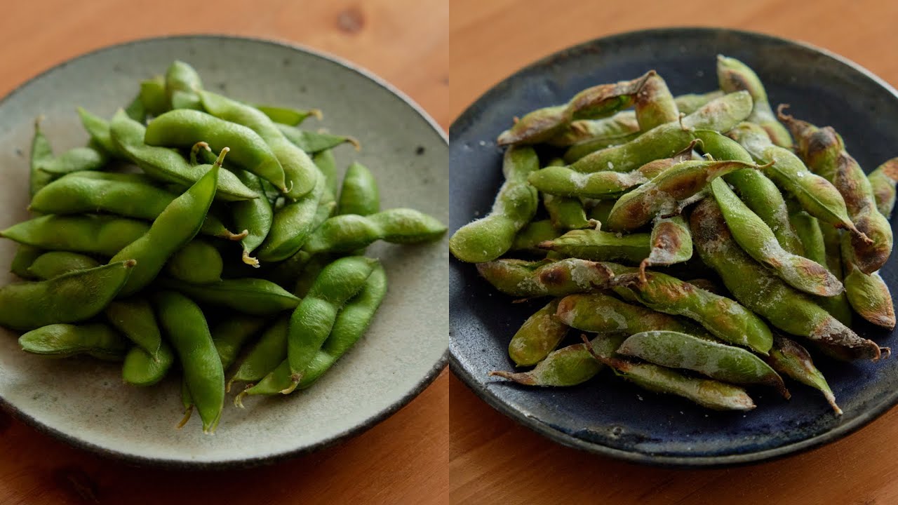 【茹でない枝豆】豆の味が濃い！旨み凝縮！焼き枝豆＆蒸し枝豆食べ比べ！