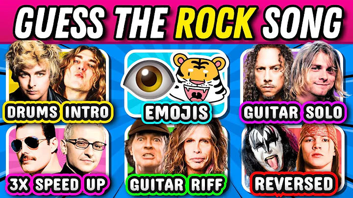 Guess the ROCK song with RANDOM RULES: PART II 🎲🤘🎸 | Music Quiz