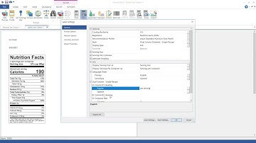 Creating a Dual-Column Nutrition Facts Label | Per Serving & Per Container