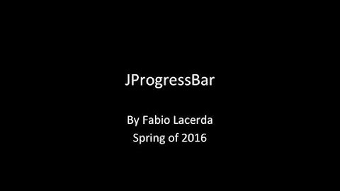 JProgressBar Presentation