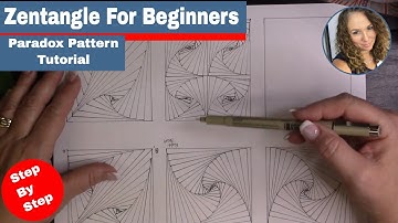 Zentangle for Beginners Paradox Pattern Tutorial