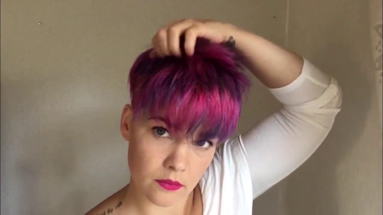 how to style a pixie cut using designmehair products YouTube