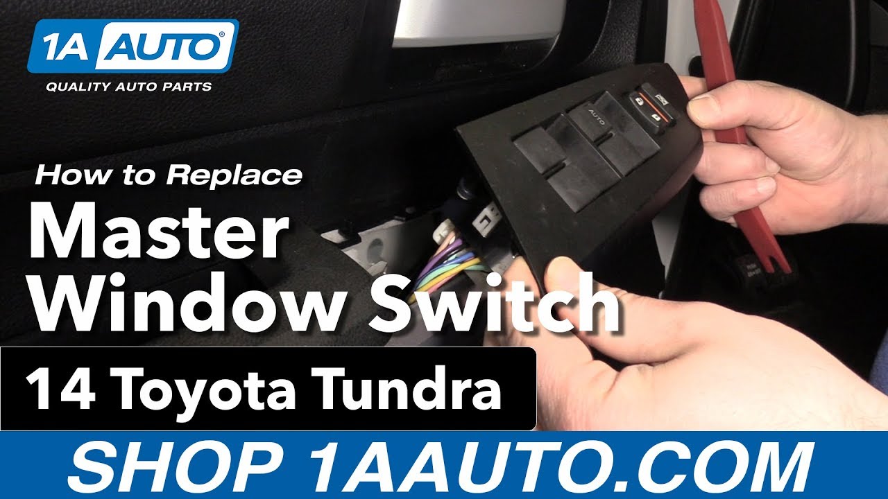 How to Replace Master Window Switch 14-19 Toyota Tundra - YouTube