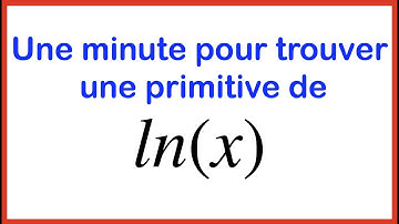 Une minute pour trouver une primitive de ln(x).