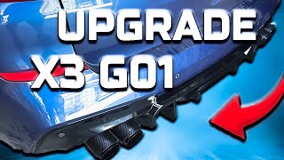 BMW X3 G01 30i 2018-2020 Rear Diffuser upgrade and Exhaust double tips