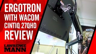 Ergotron Lx Sit Stand Desk Mount LCD Arm for the Wacom Cintiq 27QHD Touch Overview Review