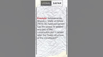 Doctrine of Basic Structure in Constitution of India | Law Students Must Know |