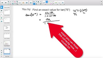 Kress~Honors Precalculus Video 5.5.2