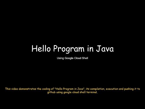 Hello Program in Java