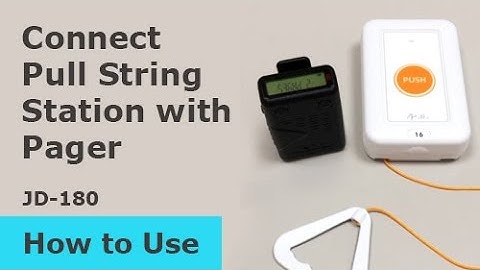 【How to Use】Connect 【JD-180】Pull String Station with Pager【Gold Apollo 金阿波羅】