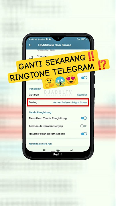 Fitur Tersembunyi Telegram: Ganti Nada Dering Sesuai Lagu Favoritmu #Shorts #Telegram #Ringtone
