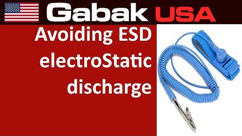 avoiding ESD electroStatic discharge - Computer Technician class