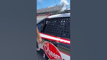 Why is there a net instead of a window in a nascar? #shorts