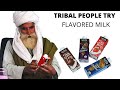 Tribal People Try Flavored Milk for the first time
