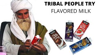 Tribal People Try Flavored Milk for the first time