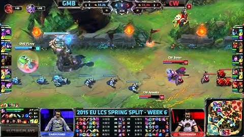 Gambit Gaming vs Copenhagen Wolves | S5 EU LCS Spring 2015 Week 6 Day 1 | GMB vs CW W6D1G5 VOD 60FPS