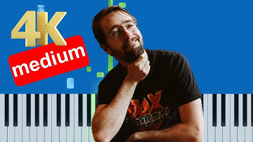 Vulfpeck - Tee Time Introduction (Slow Medium) Piano Tutorial 4K