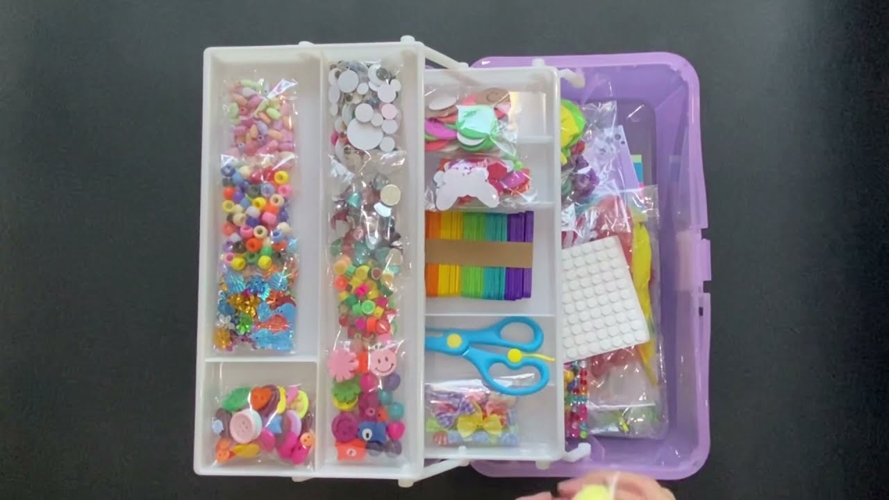 Mega Kids Crafts and Art Supplies case Kit - 1200+ Piece Set - Make Br –  MOVEBO