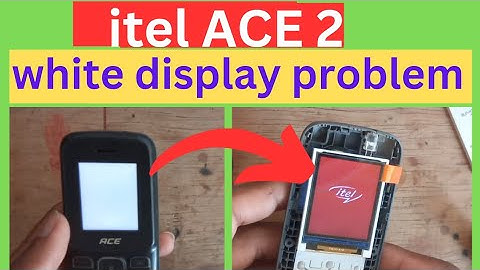 Itel ace 2 white display | itel mobile white display problem solution | graphic problem | no graphic
