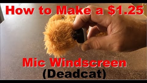 How to Make a $1.25 Mic Windscreen (Deadcat) - With Sound Test