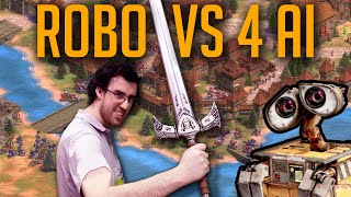 AoE2 | Can 1 Human Beat 4 HARDEST Computers?