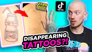 TATTOOS THAT DISAPPEAR?! | TikTok Tattoos | Tattoo Critiques | Pony Lawson