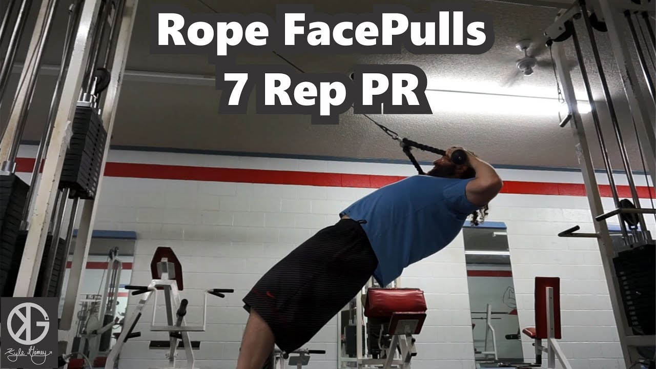 Rope Face Pull 145lbs x 7 Rep PR Smart Bulk Week 83 179.4 lbs YouTube