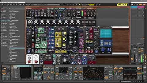 FREE VERSION of Cherry Audio Voltage Modular Synth and Ableton Live Techno test