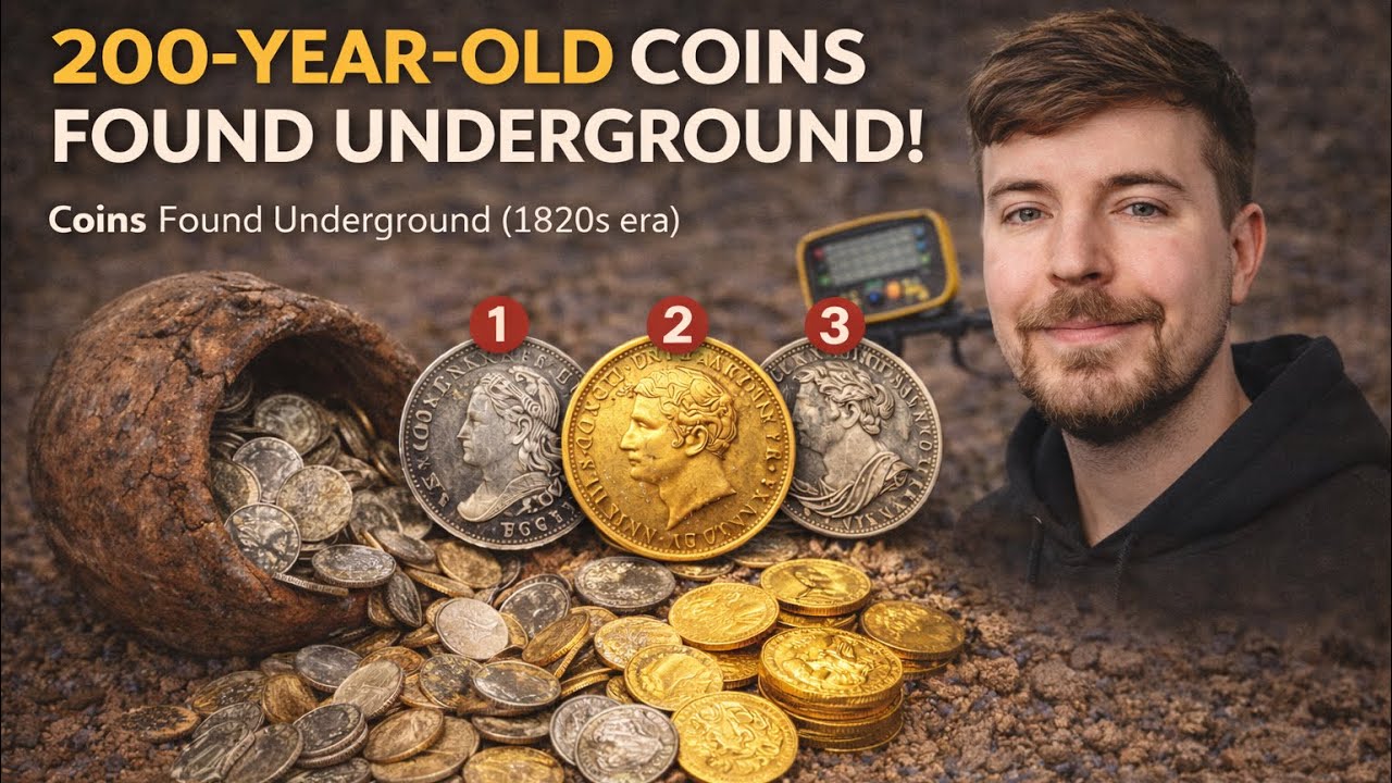 200 Year Old Coins Found Underground 😱 Gold & Silver Treasure Discovery | Rare Coins Found(4K)