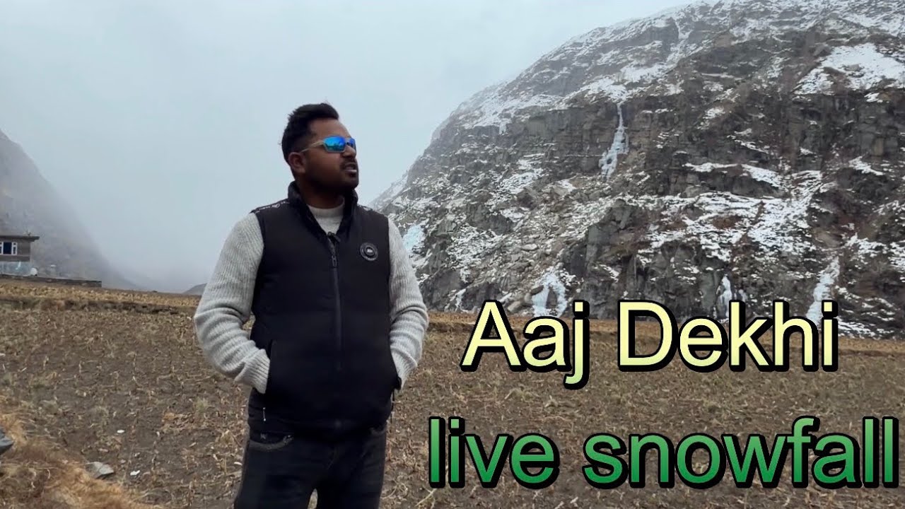 Aaj dekhi live snowfall manali Himachal Pradesh 