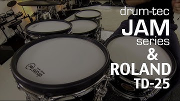 drum-tec Jam series electronic drums performance with Roland TD-25 sound module