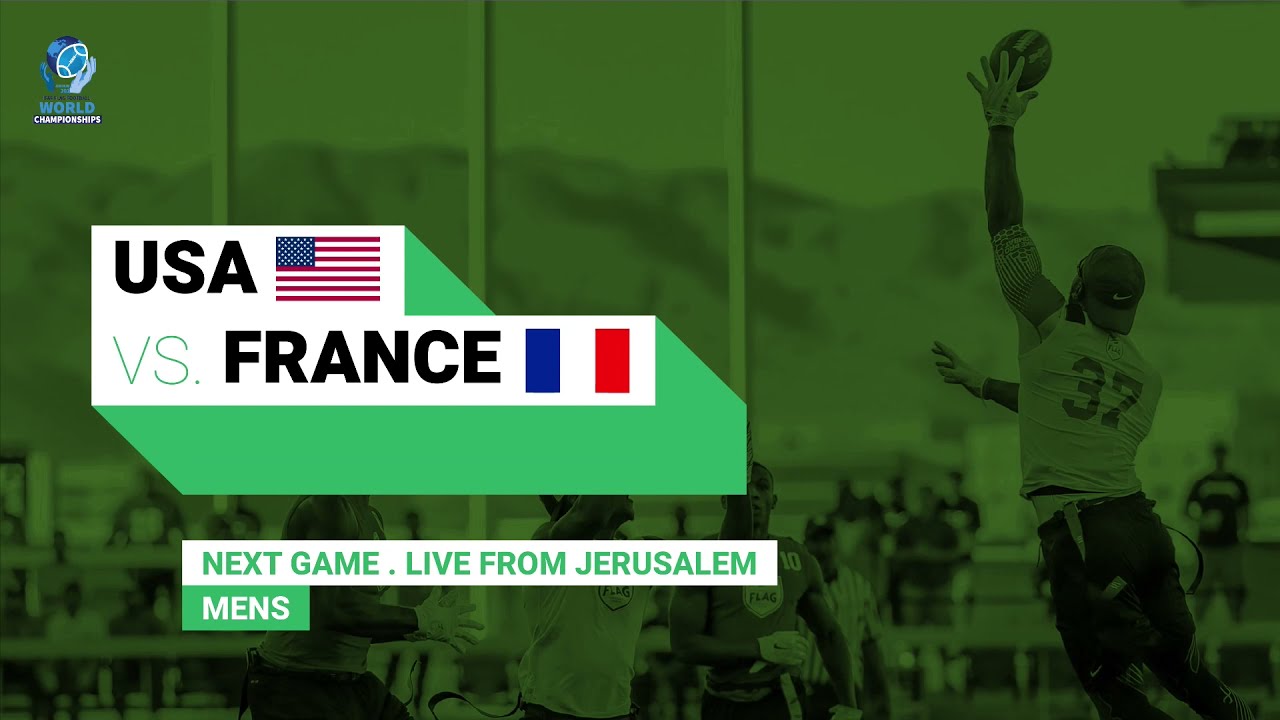 Flag Football World Championships 2021, Day 1, FRANCE v USA (Men)