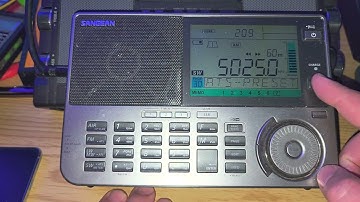Sangean ATS-909X2 on Radio Rebelde Cuba 5025 kHz Shortwave on MLA 30 loop antenna