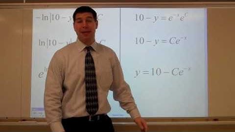 Calculus Lessons 6-2 and 6-3 "Separation of Variables"