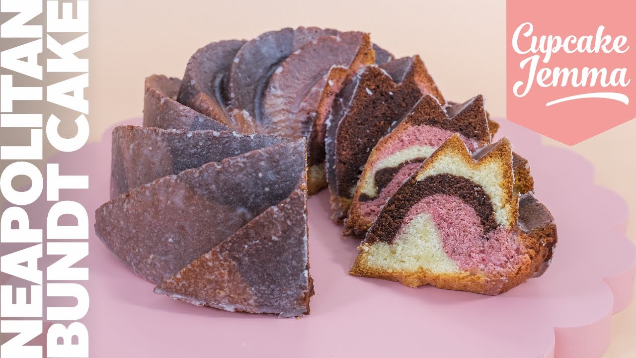 Neapolitan Bundt Cake - recipe