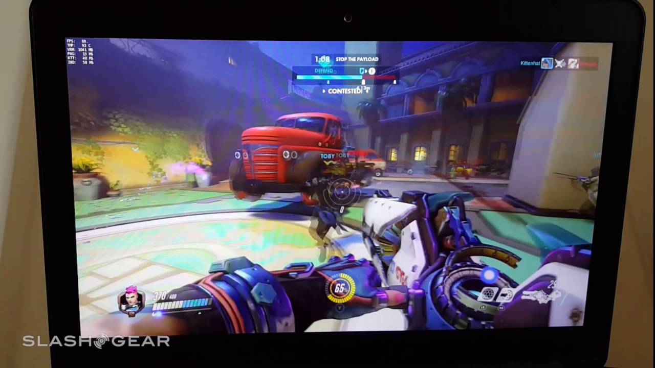 Razer Blade Overwatch gameplay with NVIDIA GTX 1060 GPU - YouTube