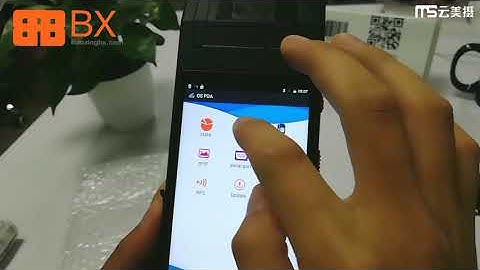 PDA5501 qr code scanner android pos printer 4G WIFI with 58mm thermal printer 5.5 inch touch screen