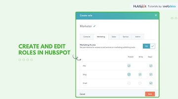 How-to create and edit Roles In HubSpot.
