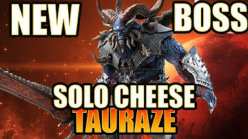 Solo Cheese voor de NIEUWE Grim Forrest Boss Tauraze Test Server Raid: Shadow Legends