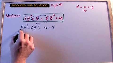 Résoudre une équation du second degré avec les nombres complexes