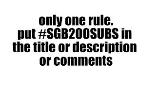 hosting a 200 subs collab