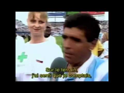 Maradona habla antes del control antidoping