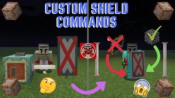 Command Block Tutorial #44: Custom Shield Commands in Minecraft (1.14+)
