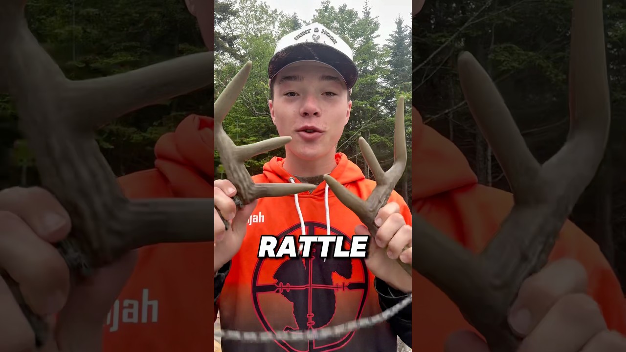 How To Rattle With Deer Antlers! 🦌 #deer #call #hunting #outdoors