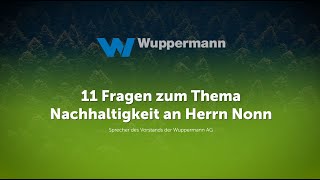 11 Fragen zum Thema Nachhaltigkeit an Herrn Nonn