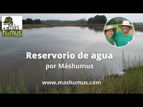 Reservorio de agua en Keyline para la Cosecha de Agua por Máshumus.  info@mashumus.com