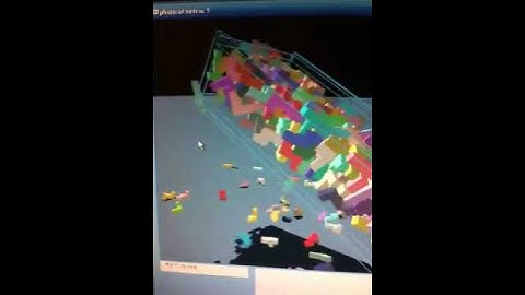 3D Physics Tetris collapse